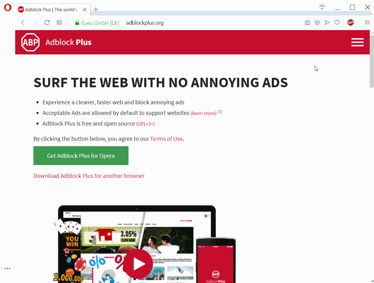 Block additional tracking Adblock Plus